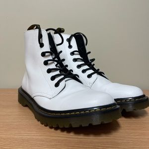 Dr Martens Luana White Lace Up Boots